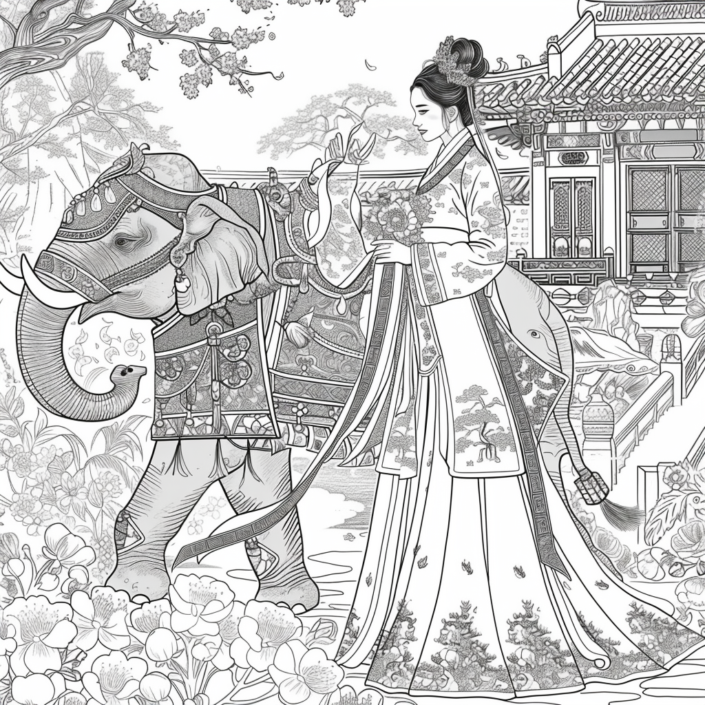 The Princess and the Elephant of Blossoms