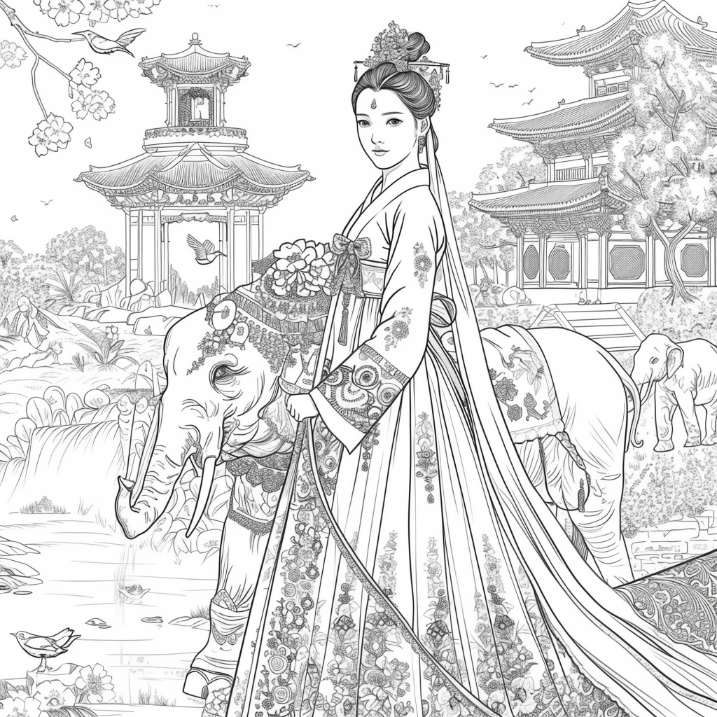 The Princess and the Elephant of Blossoms
