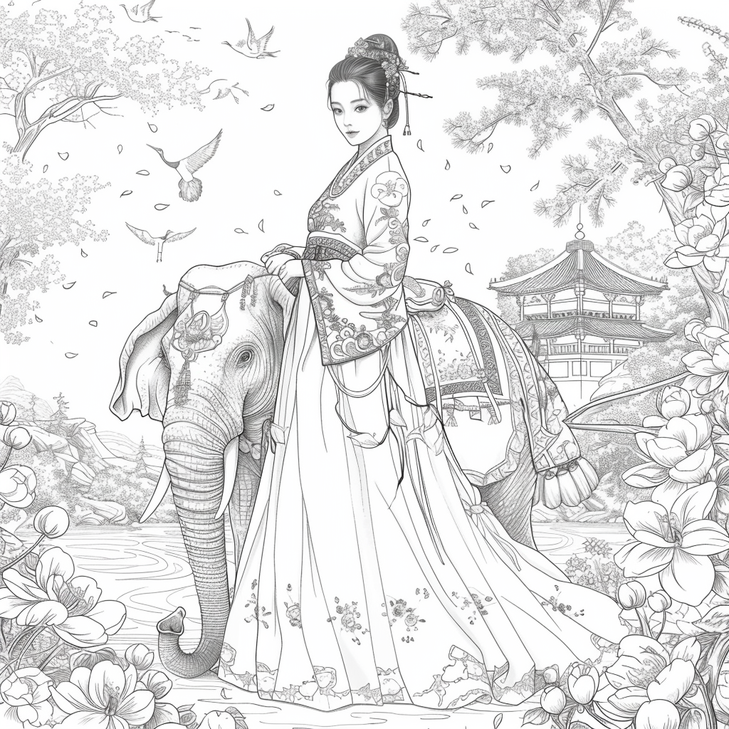 The Princess and the Elephant of Blossoms
