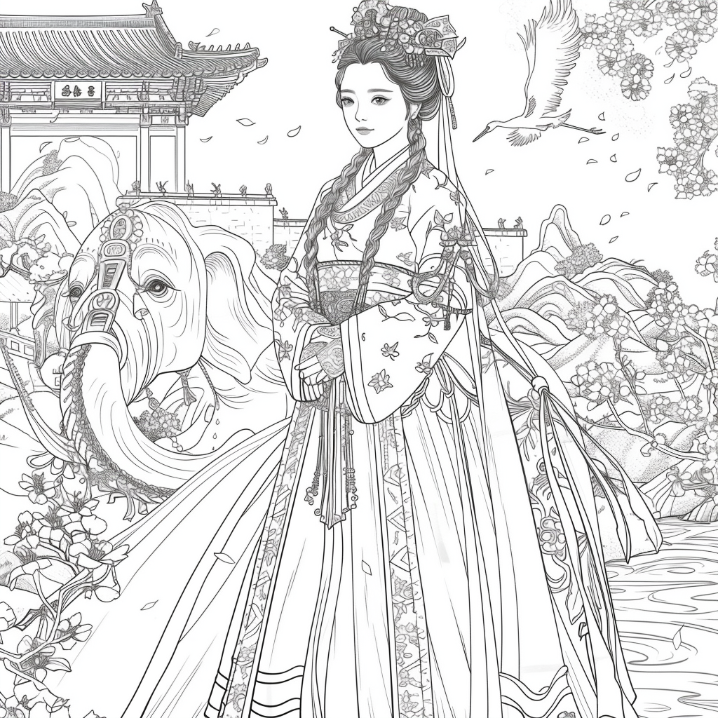 The Princess and the Elephant of Blossoms