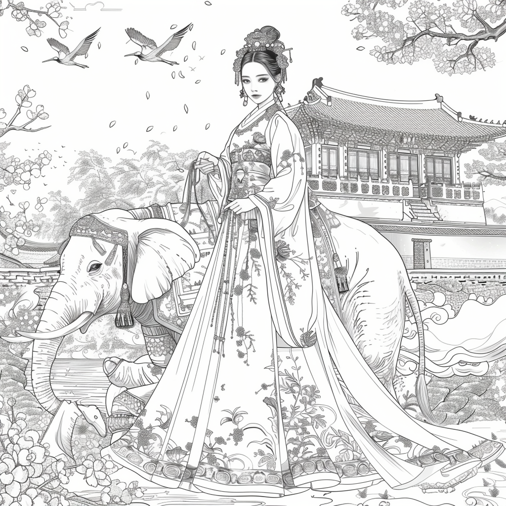 The Princess and the Elephant of Blossoms