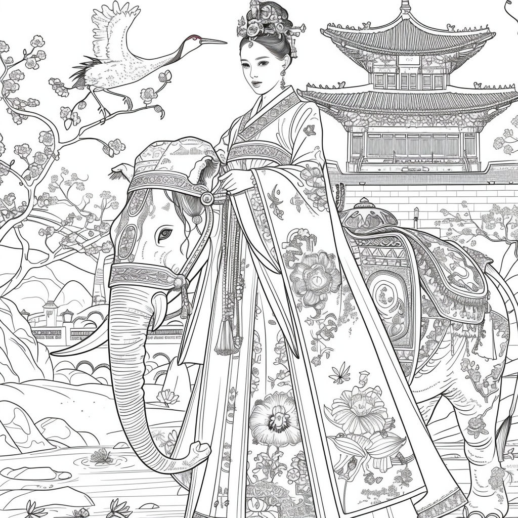 The Princess and the Elephant of Blossoms