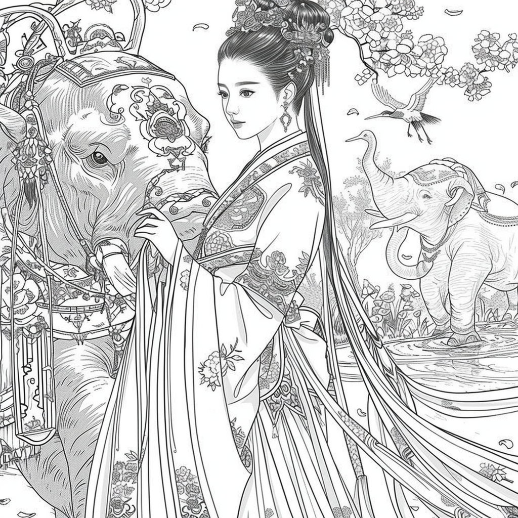 The Princess and the Elephant of Blossoms