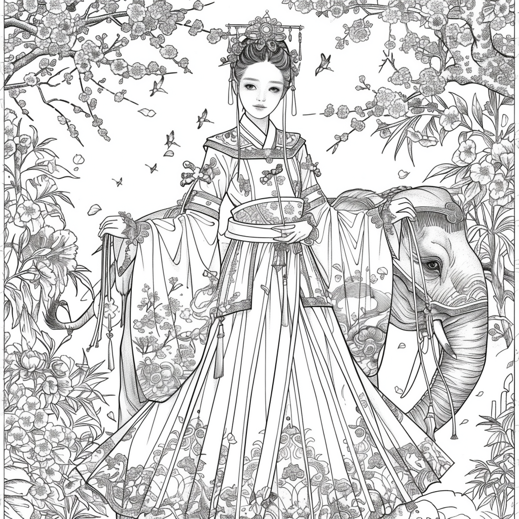 The Princess and the Elephant of Blossoms