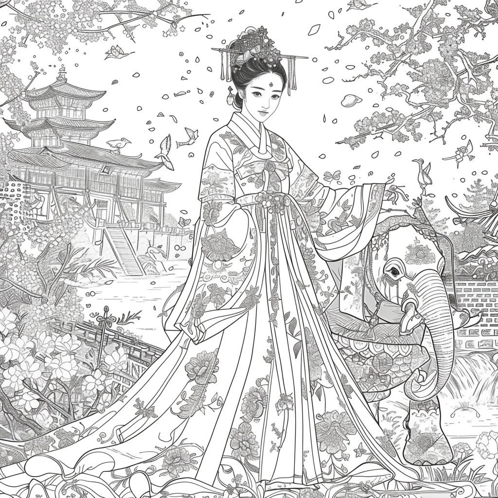 The Princess and the Elephant of Blossoms