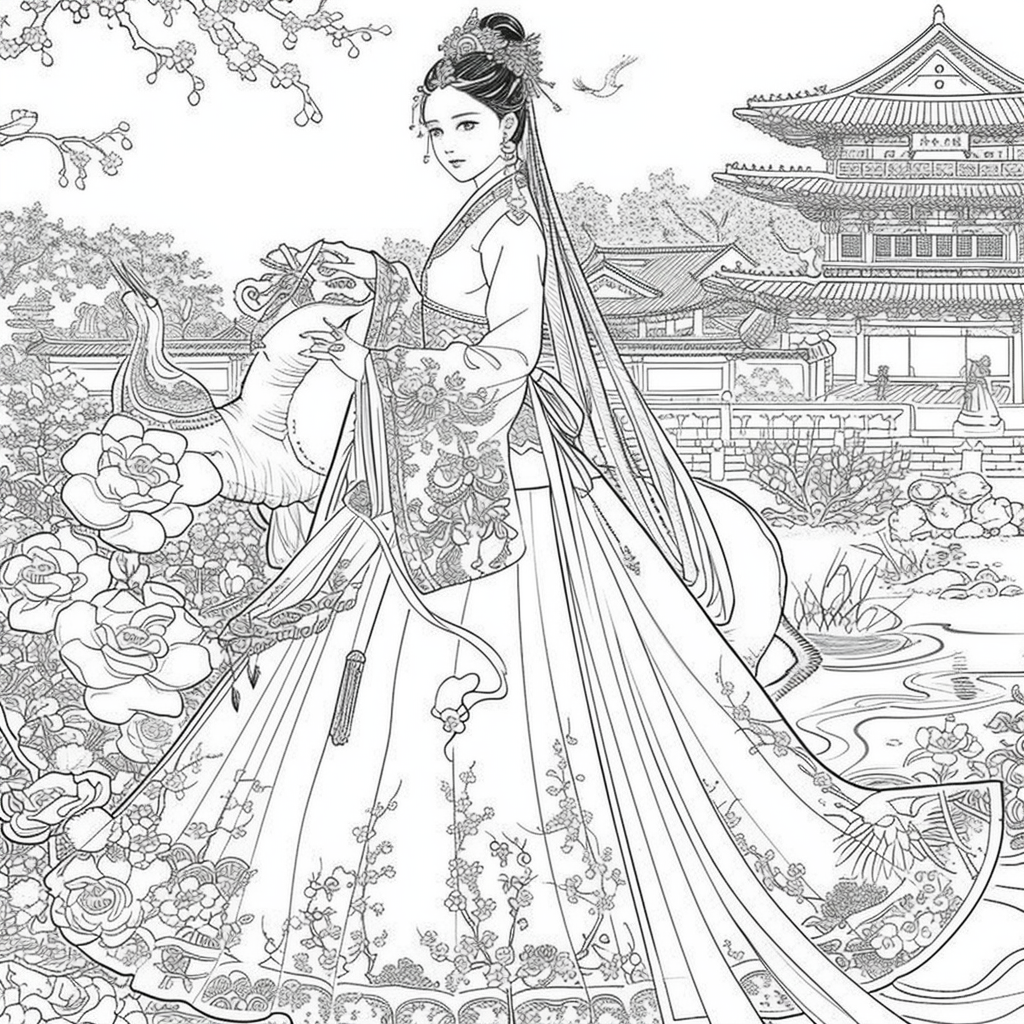 The Princess and the Elephant of Blossoms