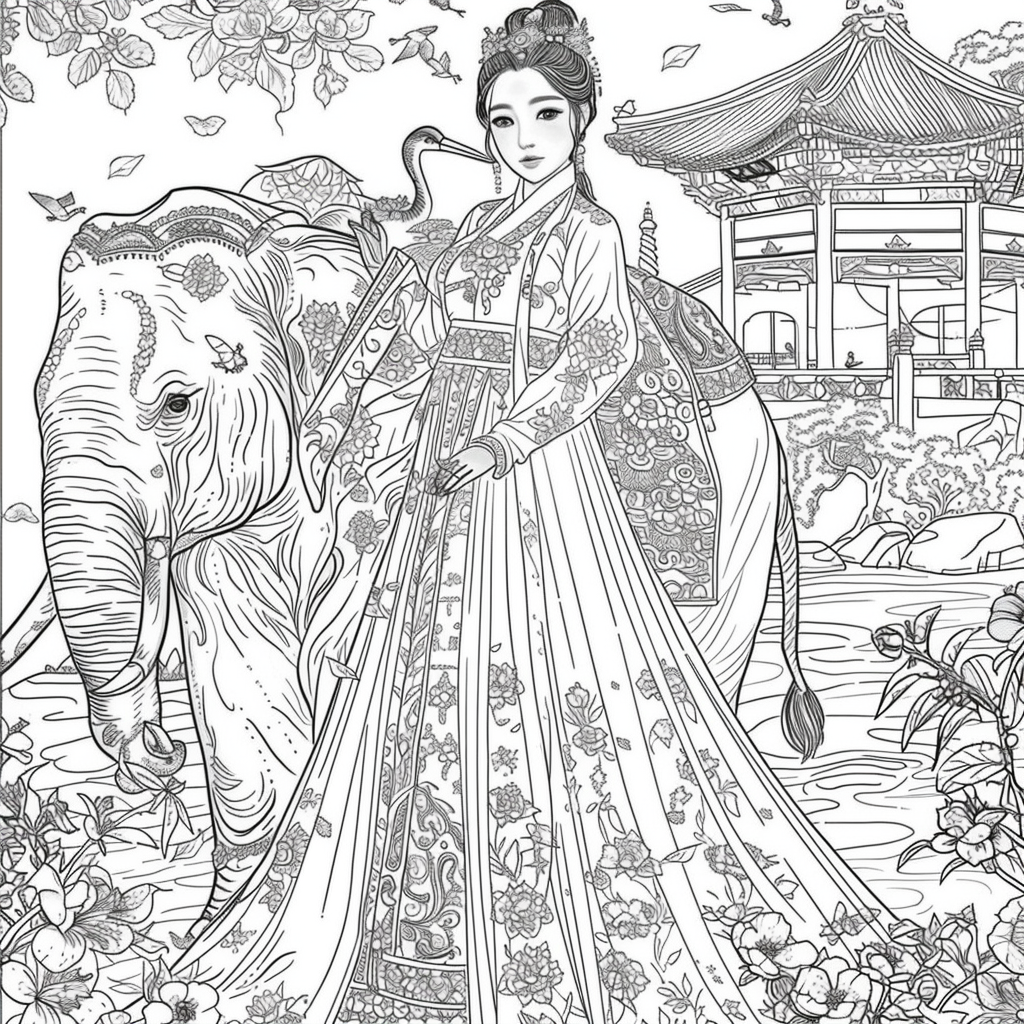 The Princess and the Elephant of Blossoms