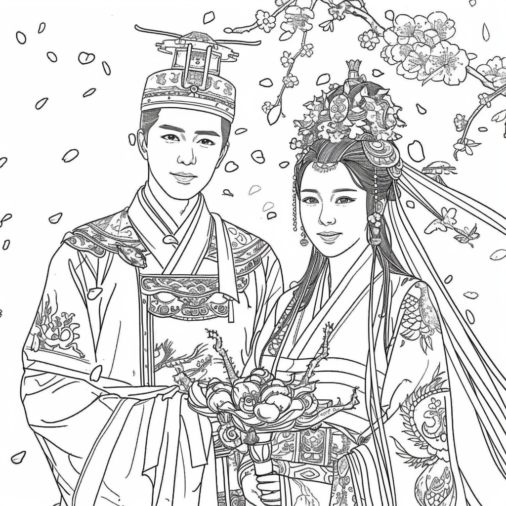 Vows Beneath Falling Petals
