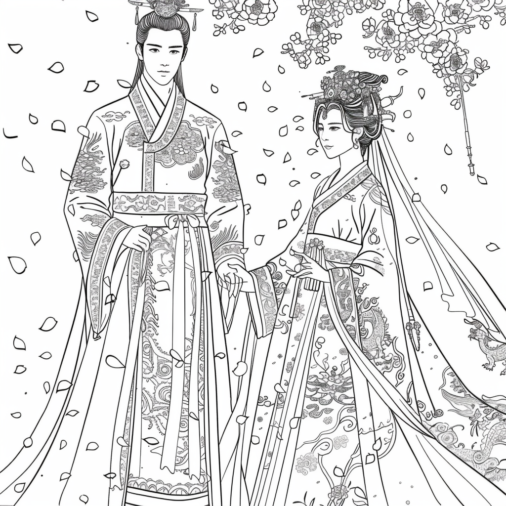 Vows Beneath Falling Petals