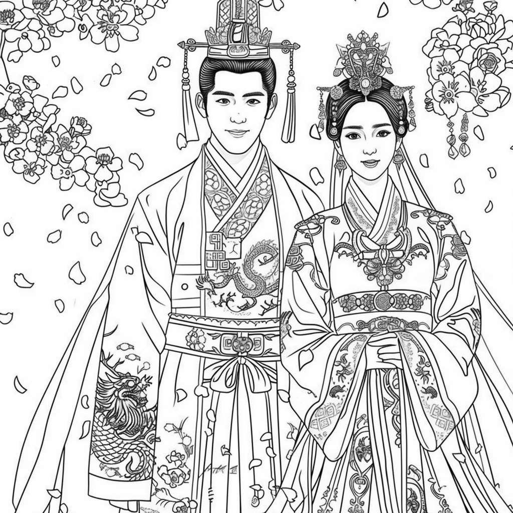 Vows Beneath Falling Petals