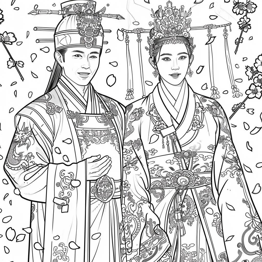Vows Beneath Falling Petals