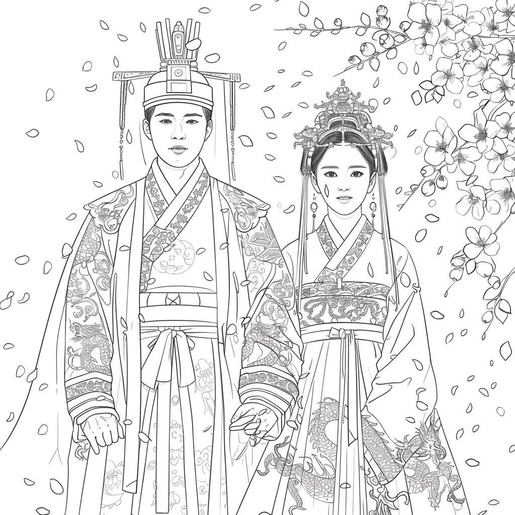 Vows Beneath Falling Petals