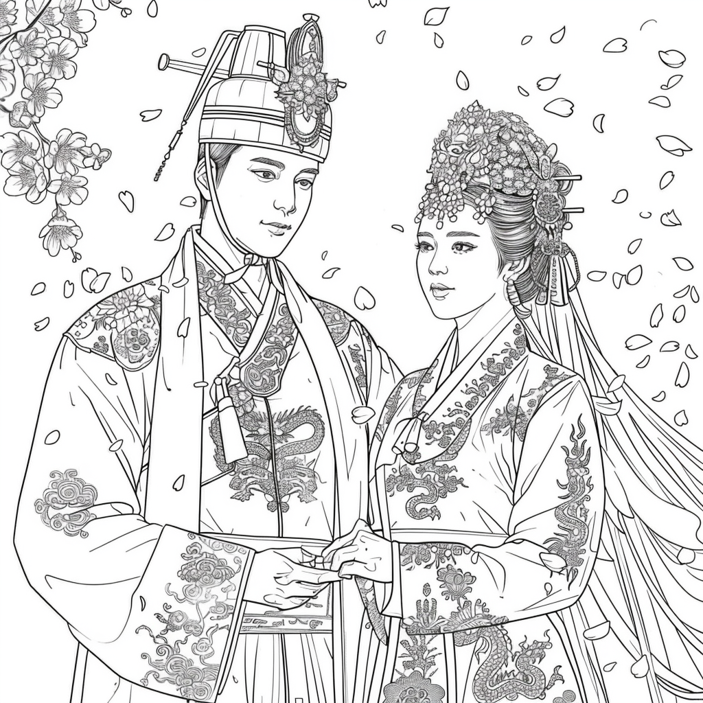 Vows Beneath Falling Petals