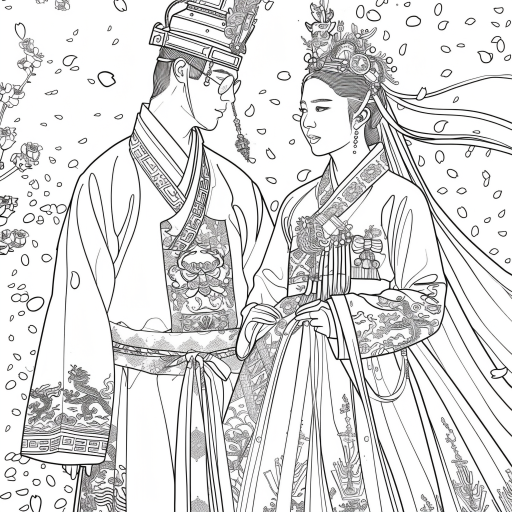 Vows Beneath Falling Petals