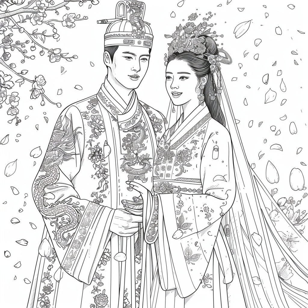 Vows Beneath Falling Petals
