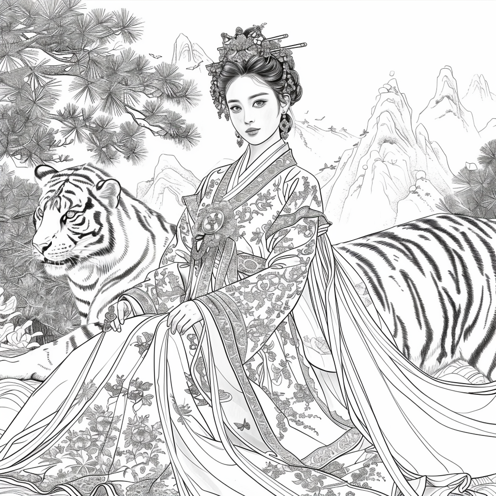 Empress of Strength: The Queen and Her Tiger