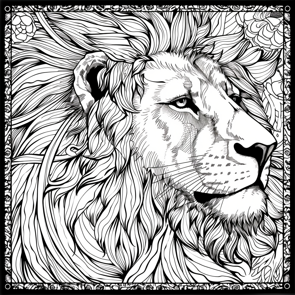 Majesty in Motion: The Kaleidoscope Lion