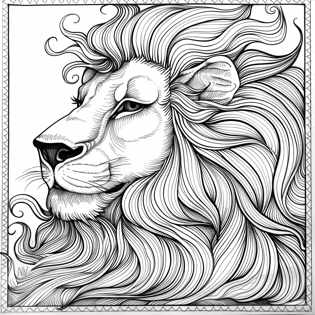 Majesty in Motion: The Kaleidoscope Lion