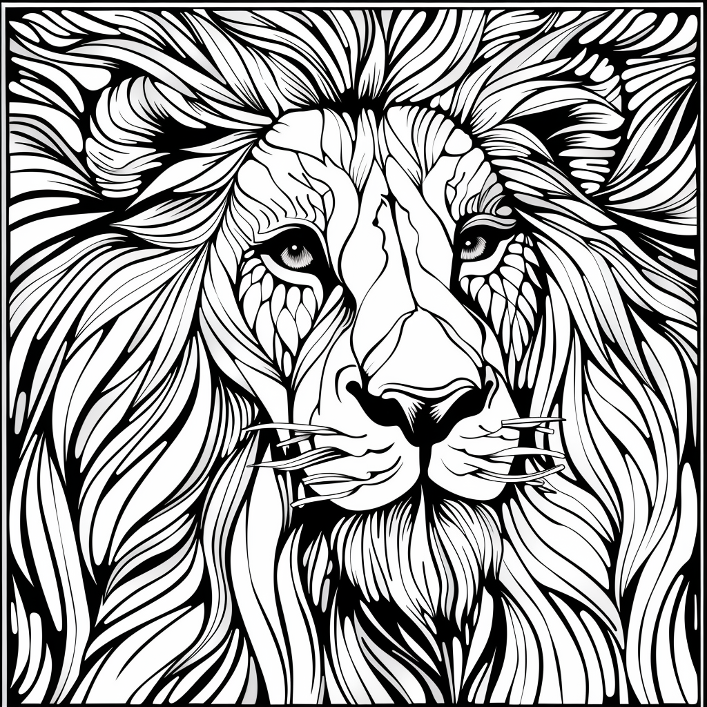 Majesty in Motion: The Kaleidoscope Lion
