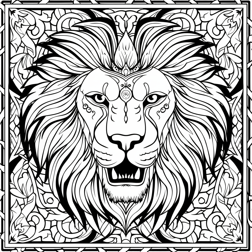 Majesty in Motion: The Kaleidoscope Lion