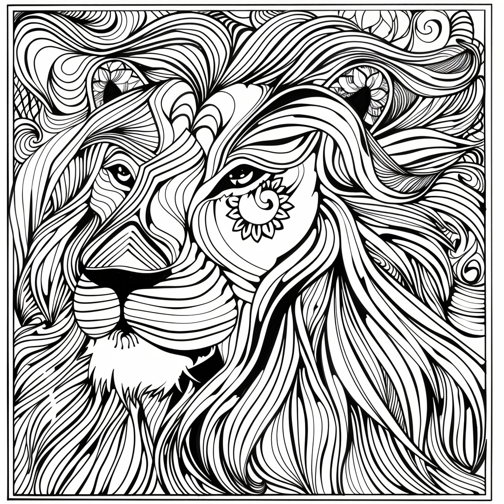 Majesty in Motion: The Kaleidoscope Lion