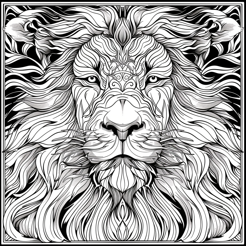 Majesty in Motion: The Kaleidoscope Lion