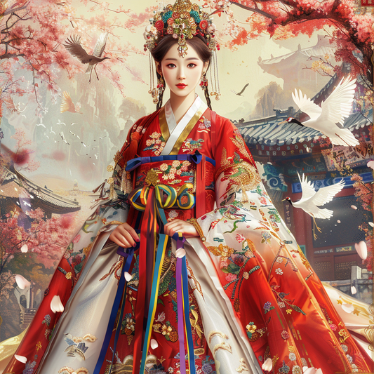 Majestic Radiance: The Royal Bride of Blossoms