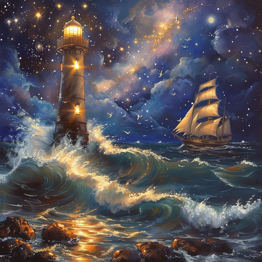 Guided by the Stars – Lighthouse of Hope on the Cosmic Sea