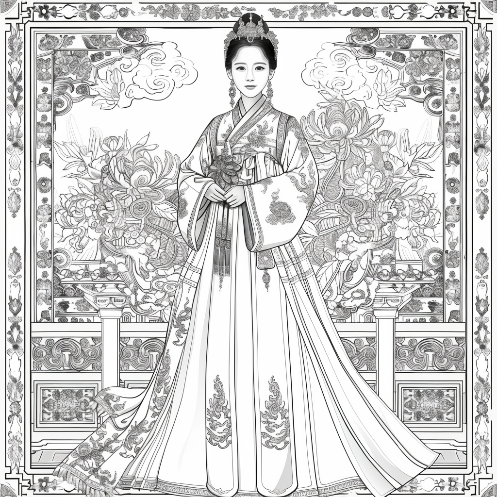 Majestic Elegance of a Korean Royal Lady