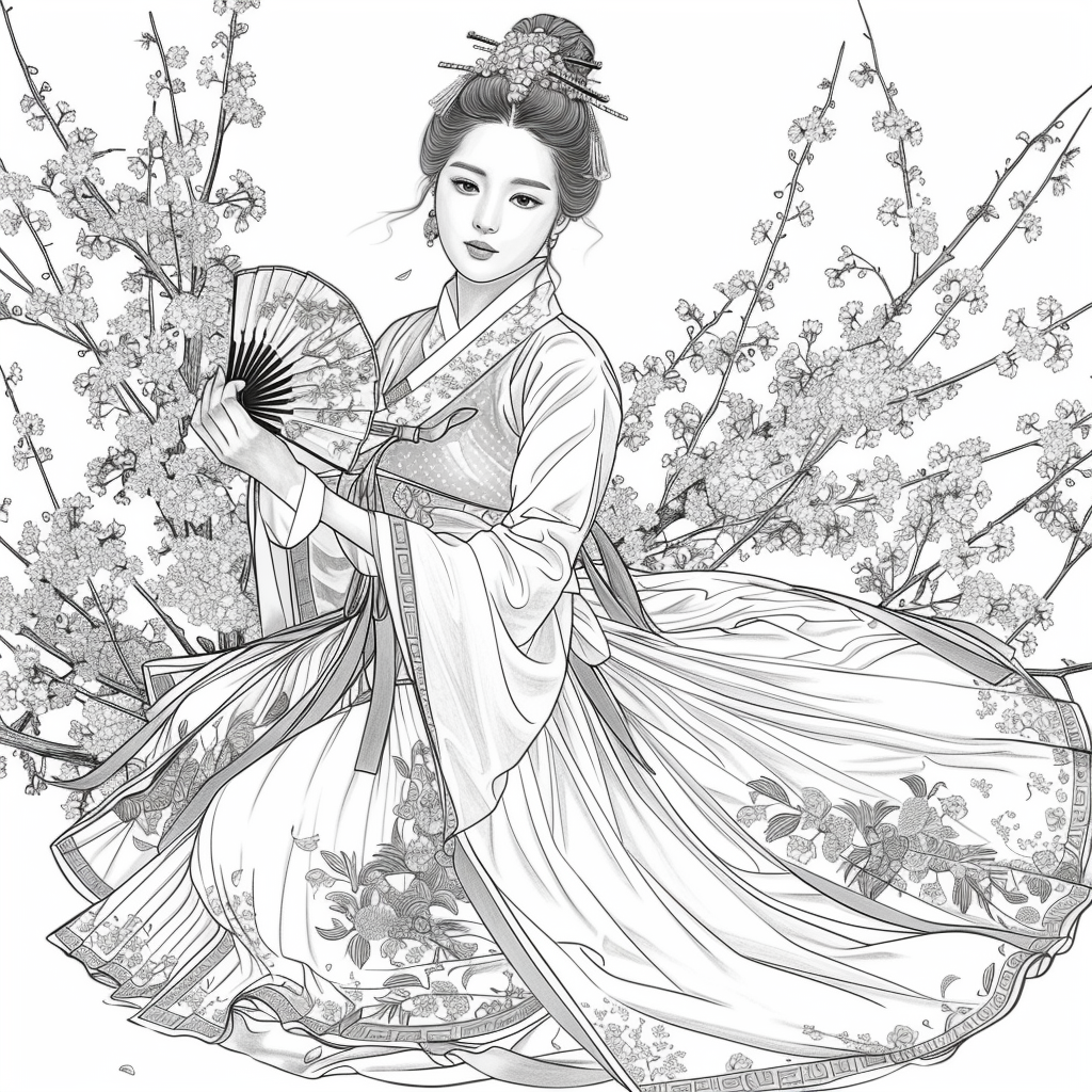 The Graceful Lady of Plum Blossoms