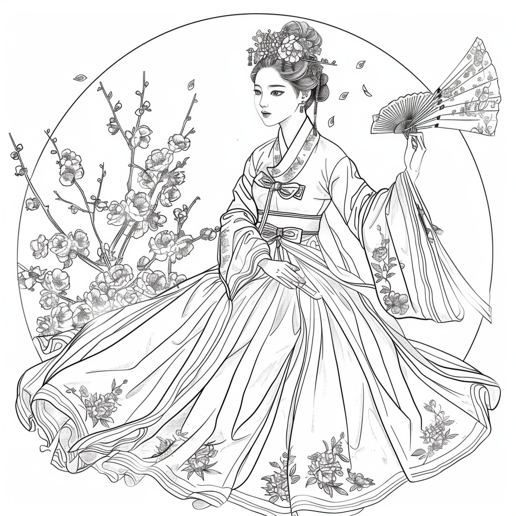 The Graceful Lady of Plum Blossoms