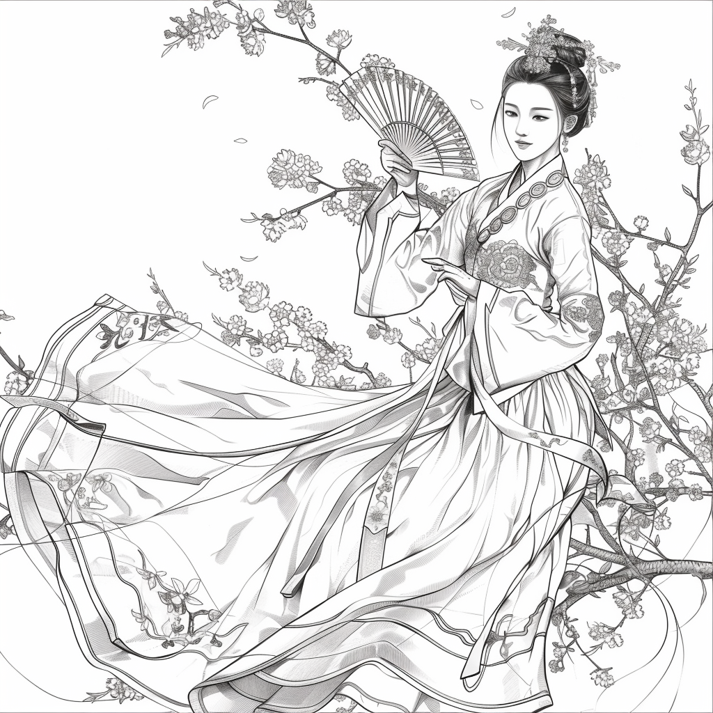 The Graceful Lady of Plum Blossoms
