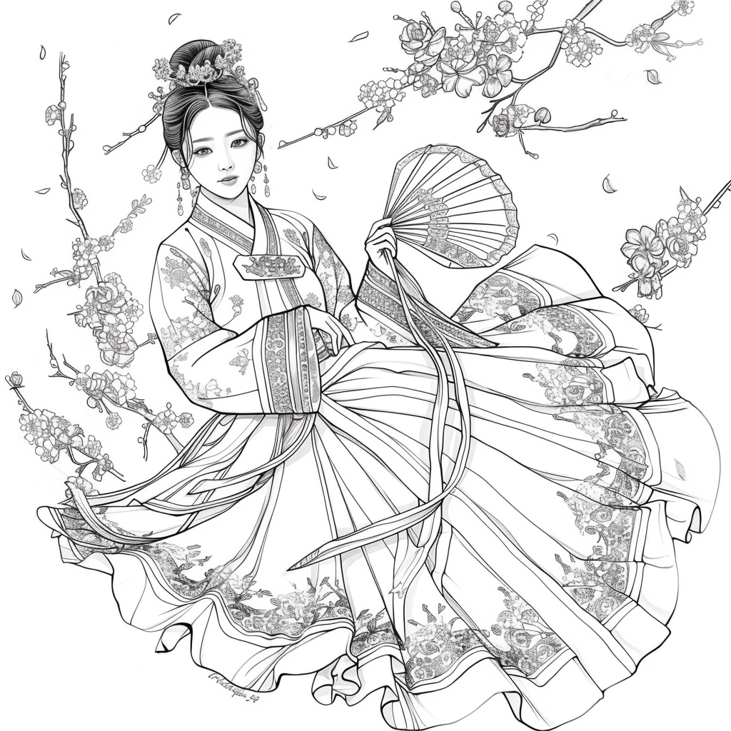 The Graceful Lady of Plum Blossoms