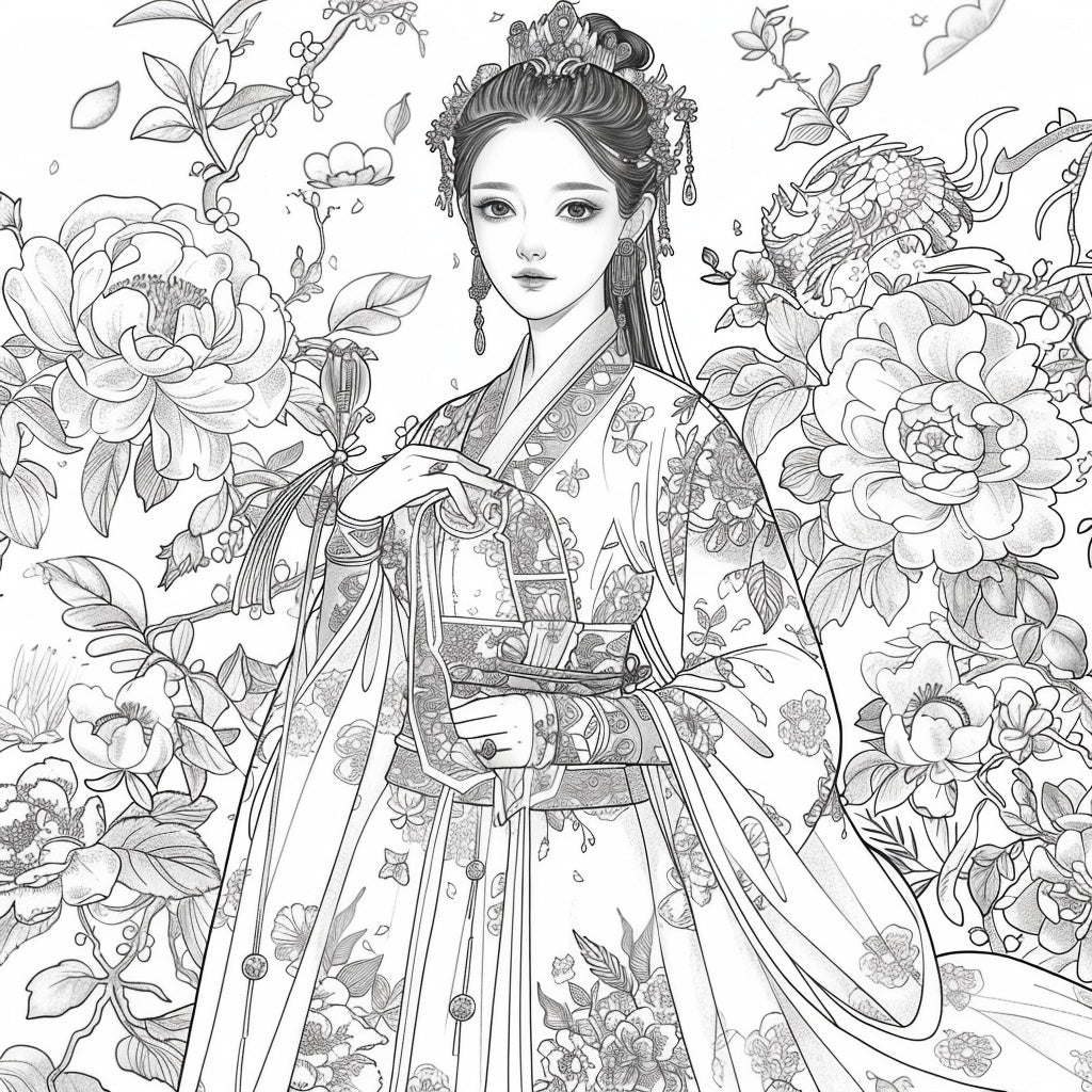 Golden Elegance – The Peony Empress