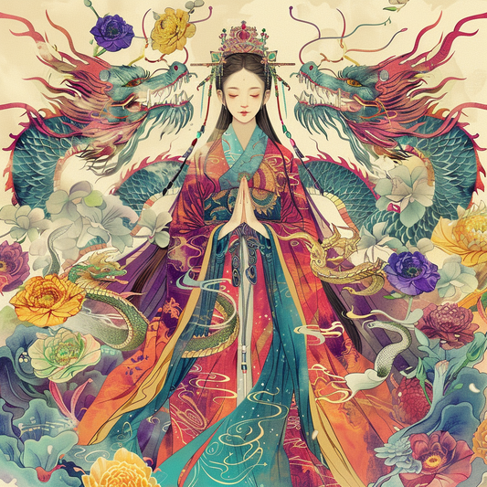 Divine Harmony: The Dragon-Guarded Empress