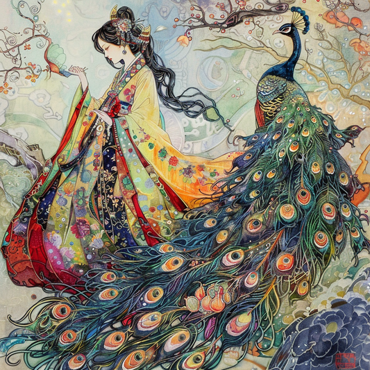 The Enchanted Princess and the Peacock