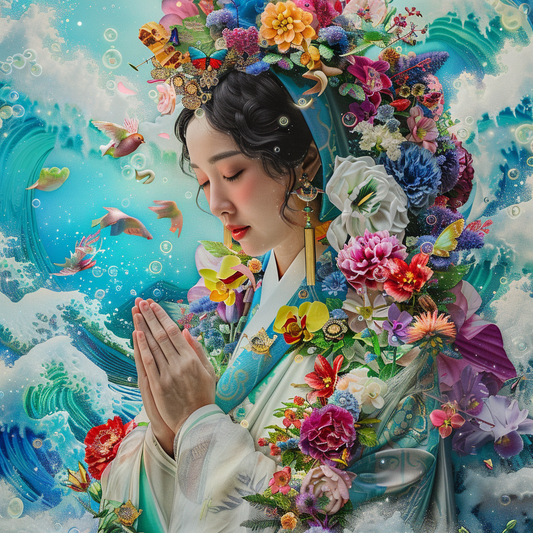 The Floral Madonna of Ocean Prayers