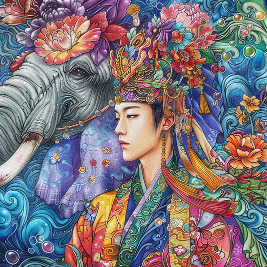 The Radiant Prince and the Elephant