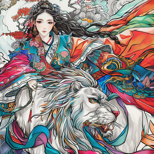 The Lion Rider of the Celestial Winds