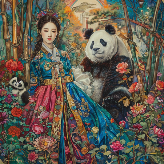 Harmony in the Bamboo Garden