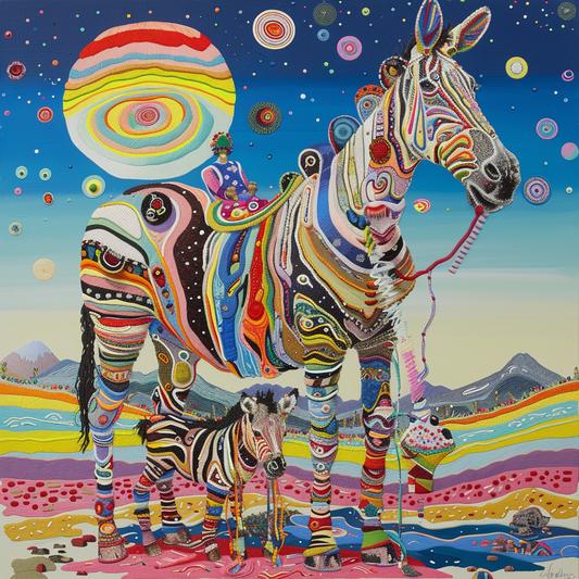 The Embroidered Zebra of Mountain Valley