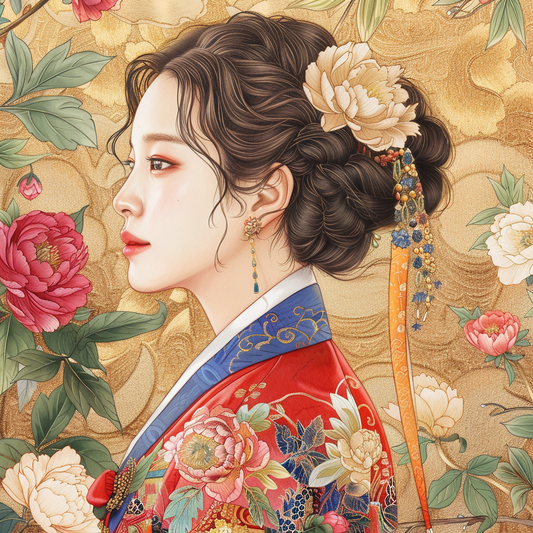 Golden Elegance – The Peony Empress