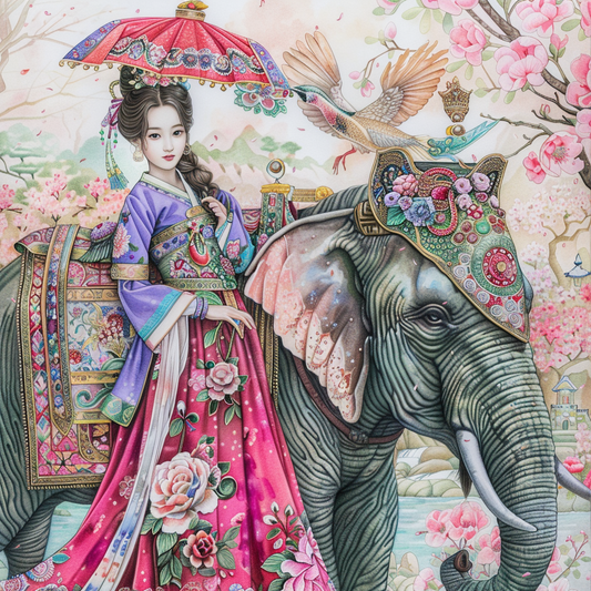 he Blossom Princess and Her Elephant