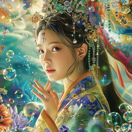 Oriental beauty Whispers of the Jade Lotus