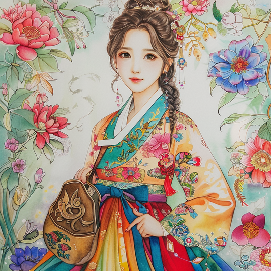 Radiance of Blossoms: The Graceful Korean Princess