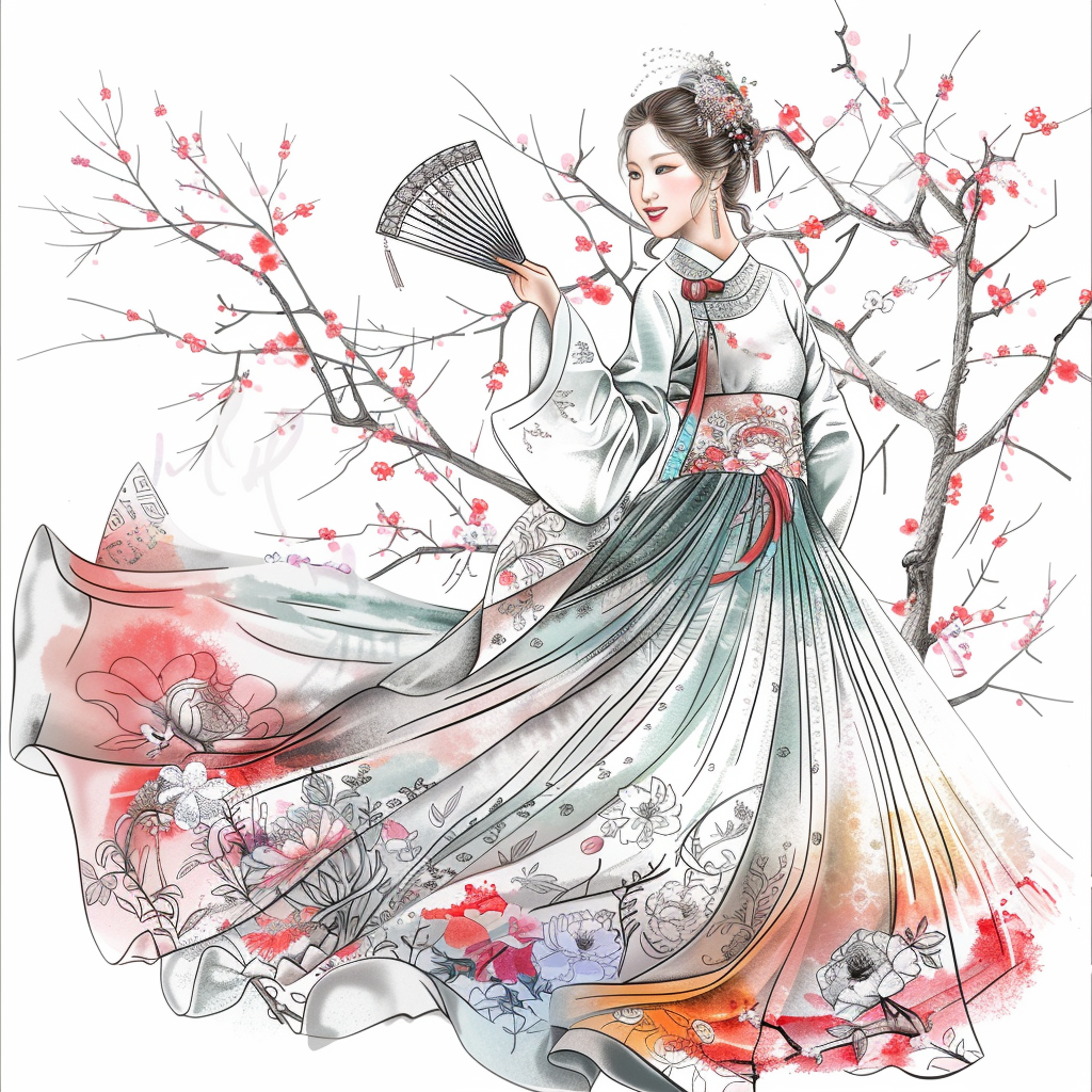 The Graceful Lady of Plum Blossoms