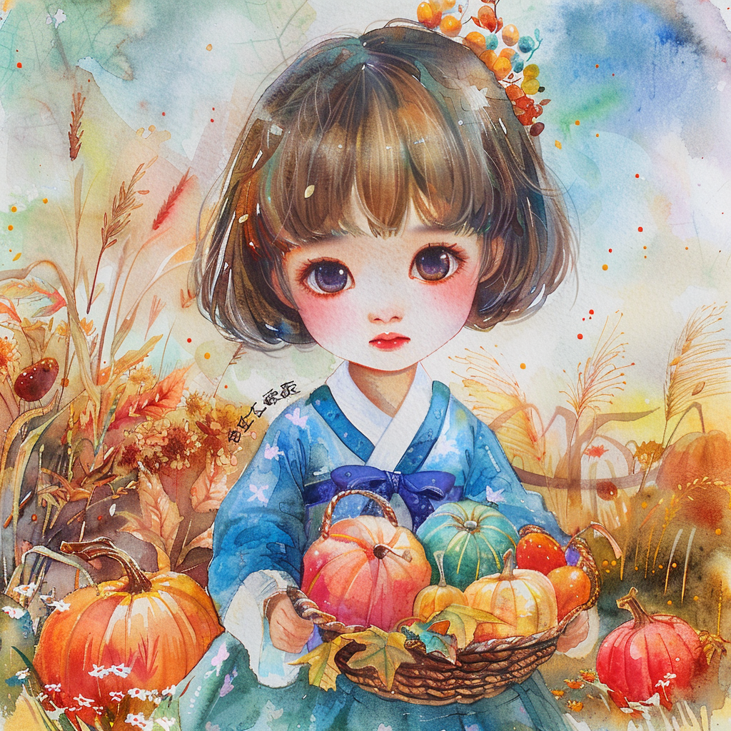 Autumn Harvest Girl