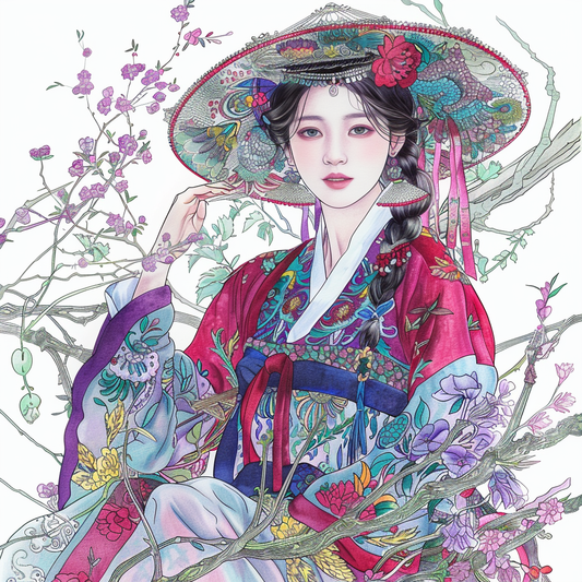 Elegance in Crimson Bloom