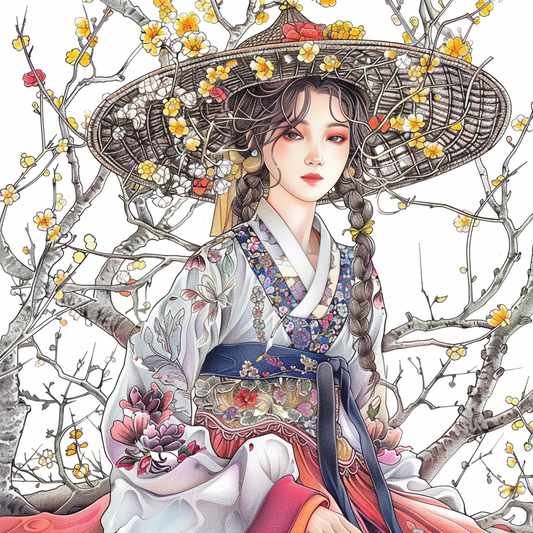 The Blossom Maiden in Springtime Grace