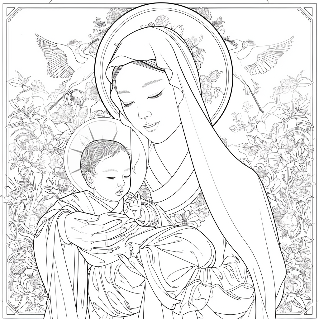 Korean Madonna and Child